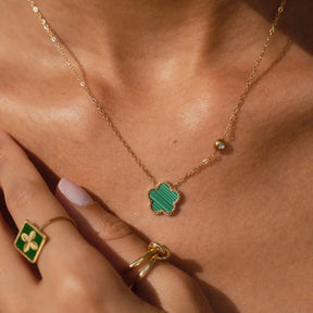 Colar Trevo Alhambra Inspiração Banhado em Ouro 18K